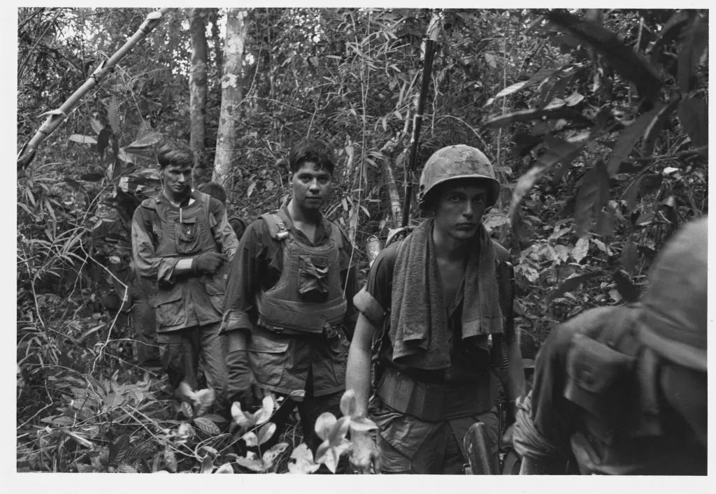 US Soldiers in Vietnamese jungle.