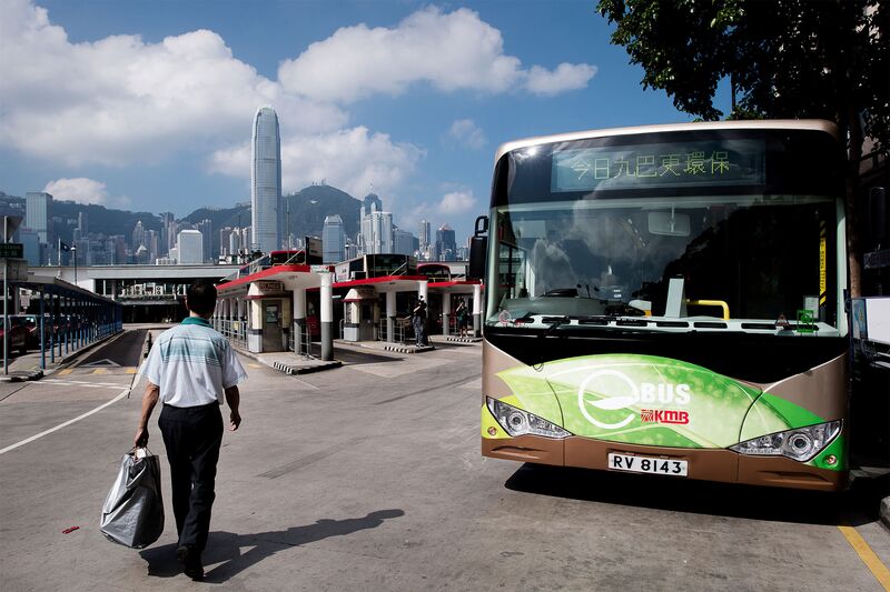 HONG KONG-POLLUTION-ENVIRONMENT-BUS