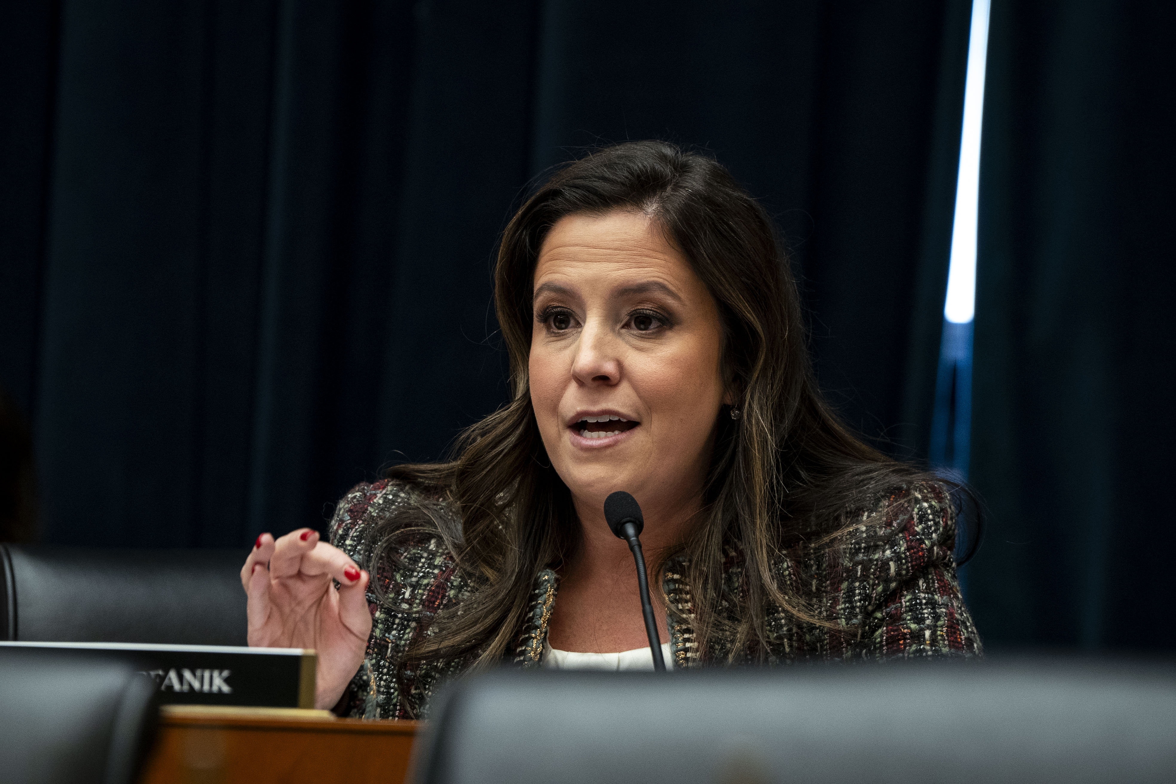 <strong>Elise Stefanik en contra del fallo anunciado por el Tribunal de Apelación del Estado de Nueva York. Foto: Bloomberg </strong>   