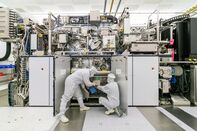 An ASML extreme ultraviolet machine cleanroom.