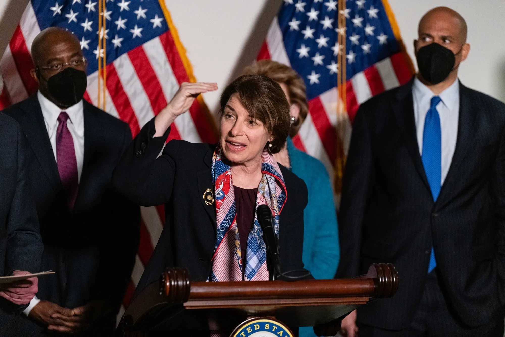 Amy Klobuchar in Washington, D.C., U.S., on Jan. 18.
