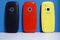 The camera sits on the reverse side of the new Nokia 3310 mobile phone, developed by HMD Global OY, in dark blue, warm red and yellow, as it is displayed during a product launch event in London, U.K., on Friday, Feb. 24, 2017. Licensee HMD Global says more Nokia-branded models to launch in first half of 2017. Photographer: Luke MacGregor/Bloomberg