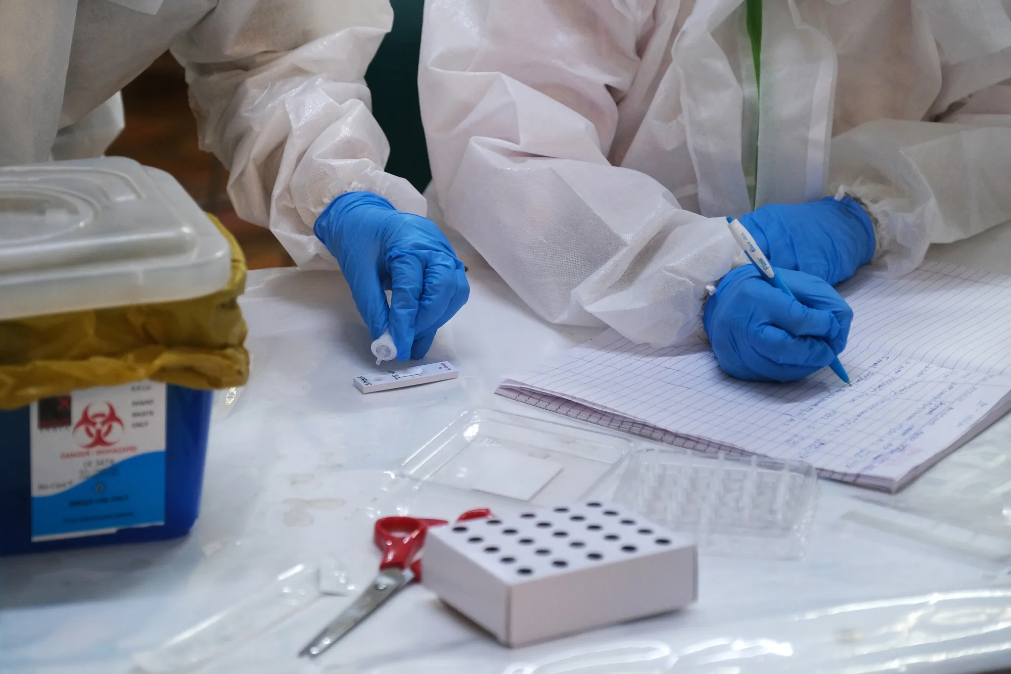 Covid-19 Testing at a New Delhi Rapid Antigen Methodology Center