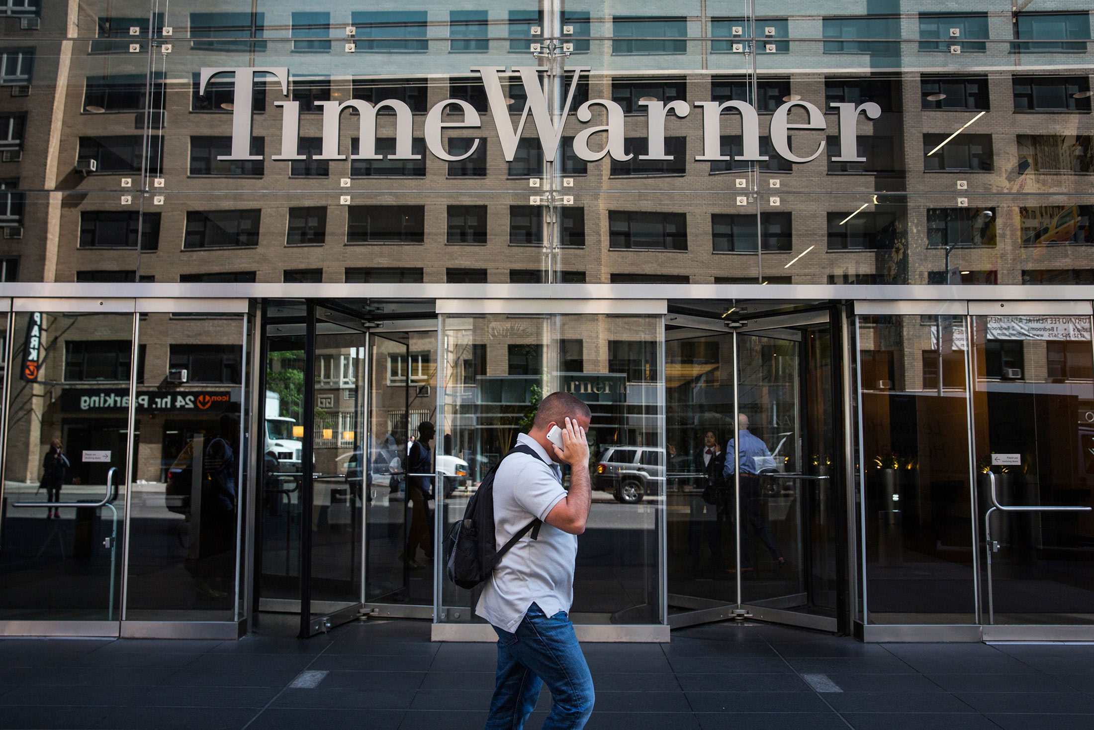 Time Warner Cable headquarters in New York City's Columbus Circle on May 26, 2015.
