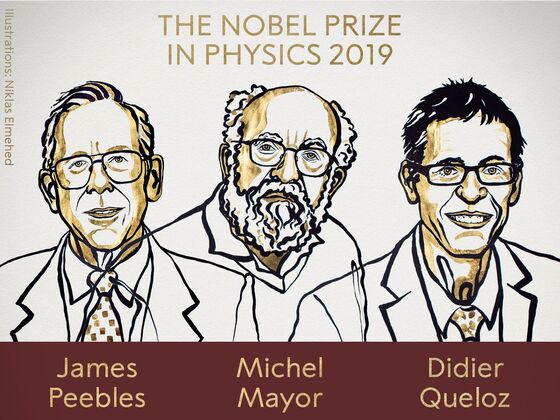 Peebles, Mayor and Queloz Share 2019 Nobel Prize in Physics