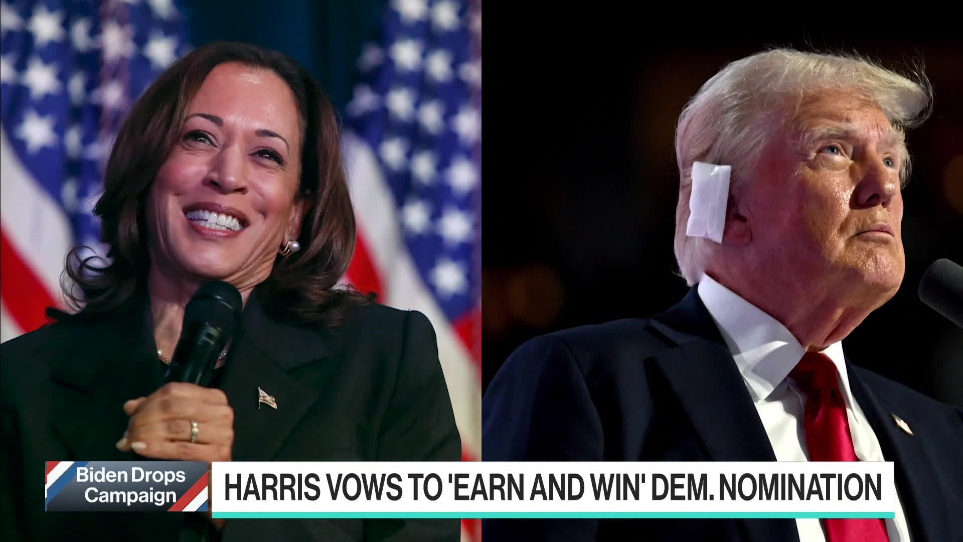 Watch How Might a Trump, Harris Head-to-Head Play Out? - Bloomberg