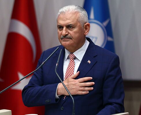 Binali Yildirim in Ankara on May 19.