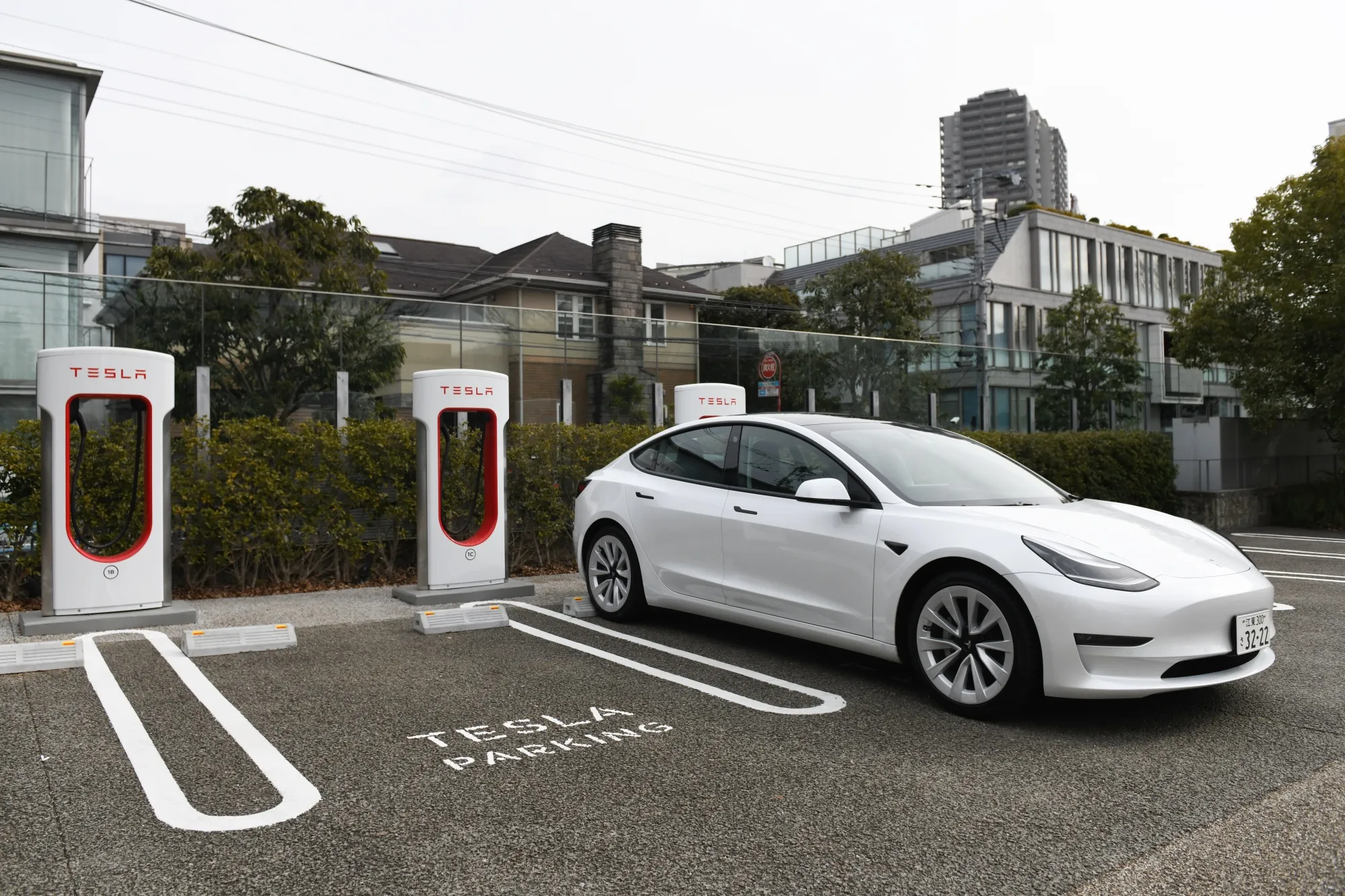 A Tesla Inc. Model 3.