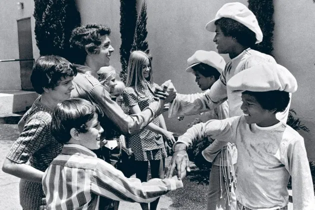 The Brady Bunch kids meet the Jackson Five in 1971