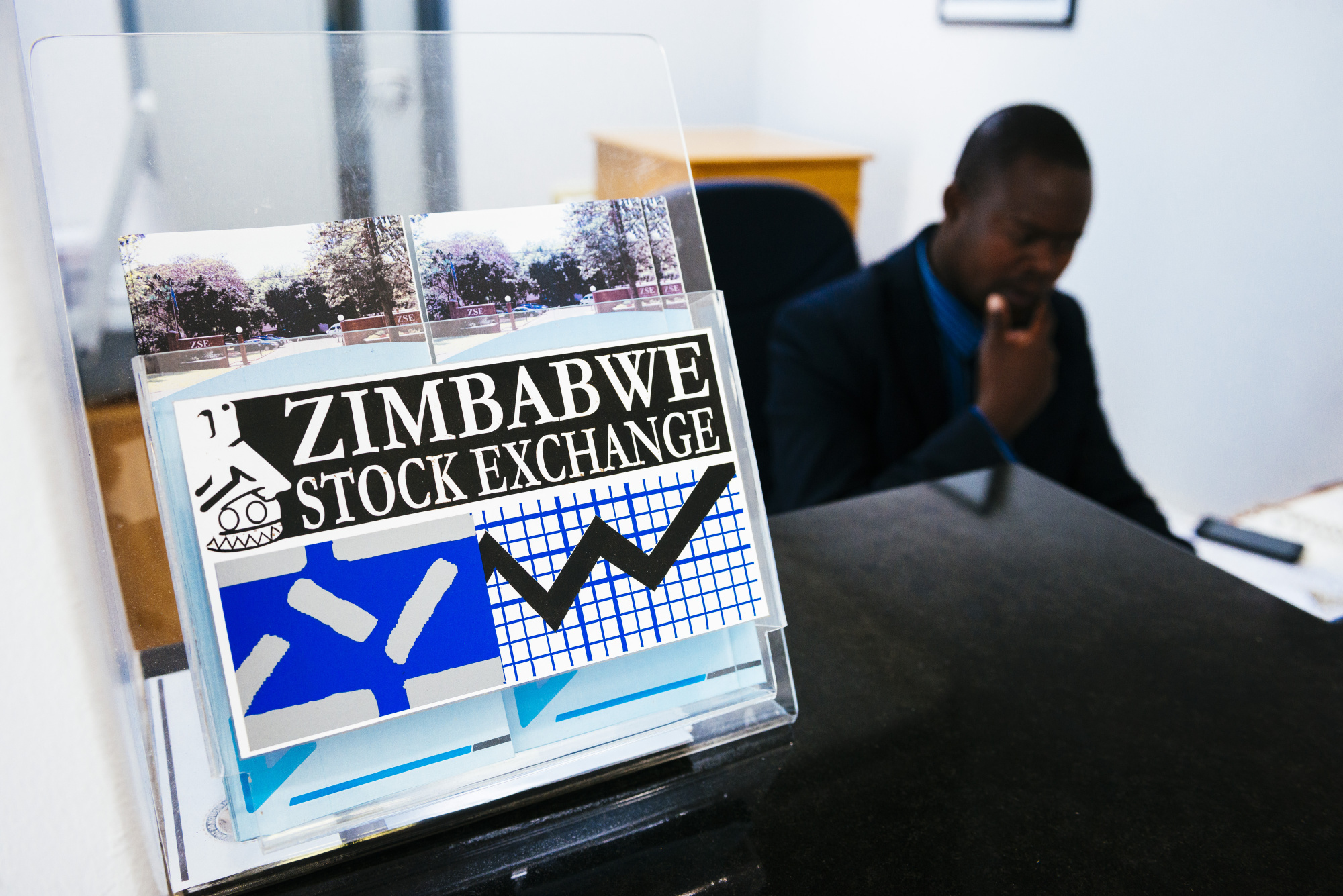 Zimbabwe Stock Exchange in Harare.