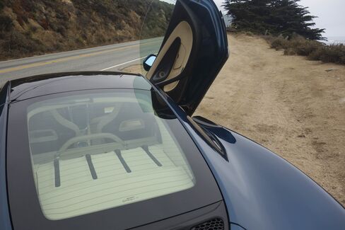 The rear ledge comes with black bolster strips along the bottom to help hold luggage in place.