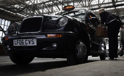 Taxi Drivers In London Protest Against Uber's Car Sharing App