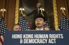 Joshua Wong speaks during a news conference about the Hong Kong Human Rights and Democracy Act in Washington on Sept. 19.