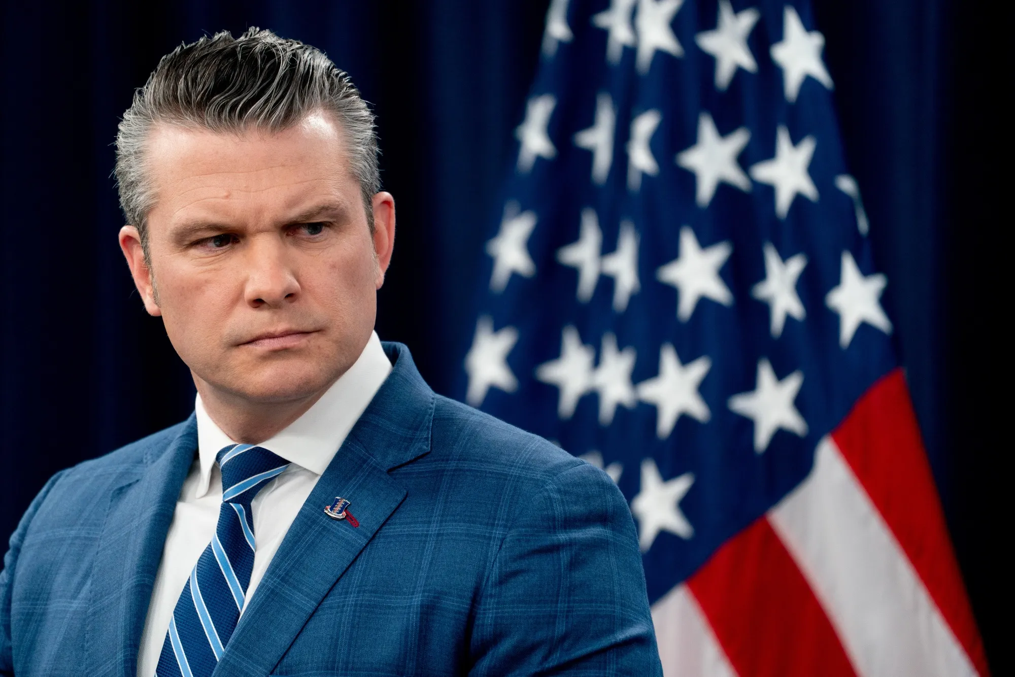 Pete Hegseth, US secretary of defense. The US and Iran agreed to a two-week ceasefire and Tehran pledged to reopen the Strait of Hormuz, a last-ditch deal that saw President Donald Trump back off from threats to escalate the war.