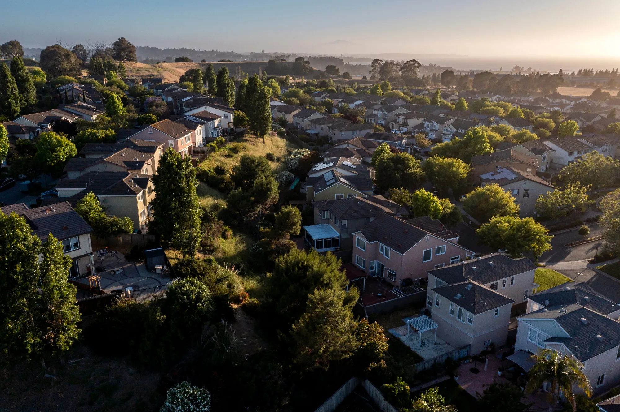 Residential homes in Hercules, California.