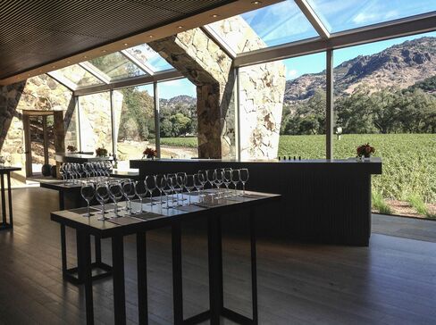Stag's Leap Wine Cellars' founder Warren Winiarski sold the winery to a joint venture of Washington State's Chateau Ste. Michelle and Italy's Marquesi Antinori in 2007 for $185 million. They built this new tasting room next to the SLV vineyard.