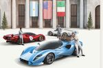 Renderings of the forthcoming De Tomaso P72.