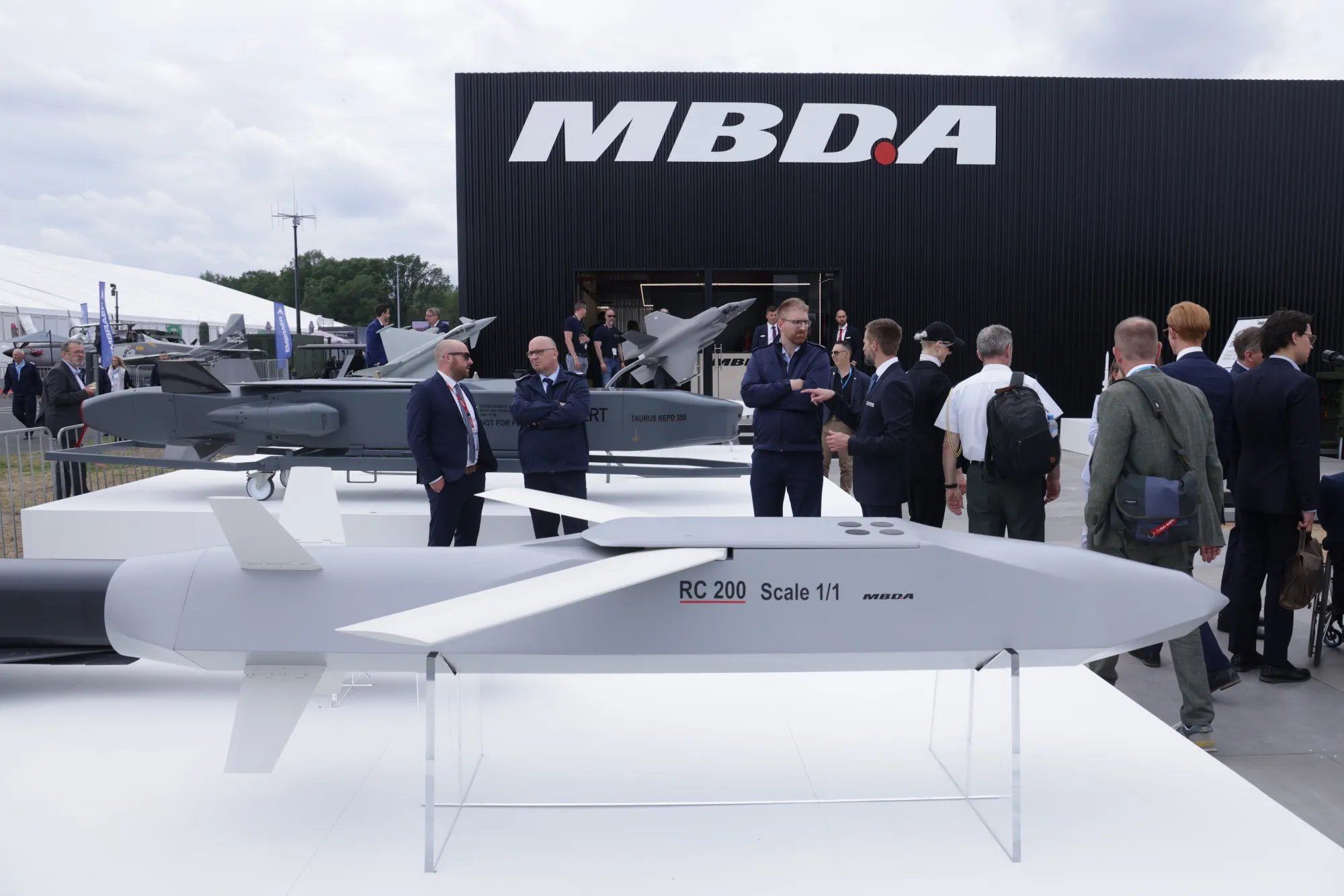 MBDA cruise missile systems&nbsp;on display at the 2024 ILA Berlin Air Show in Schoenefeld, Germany.