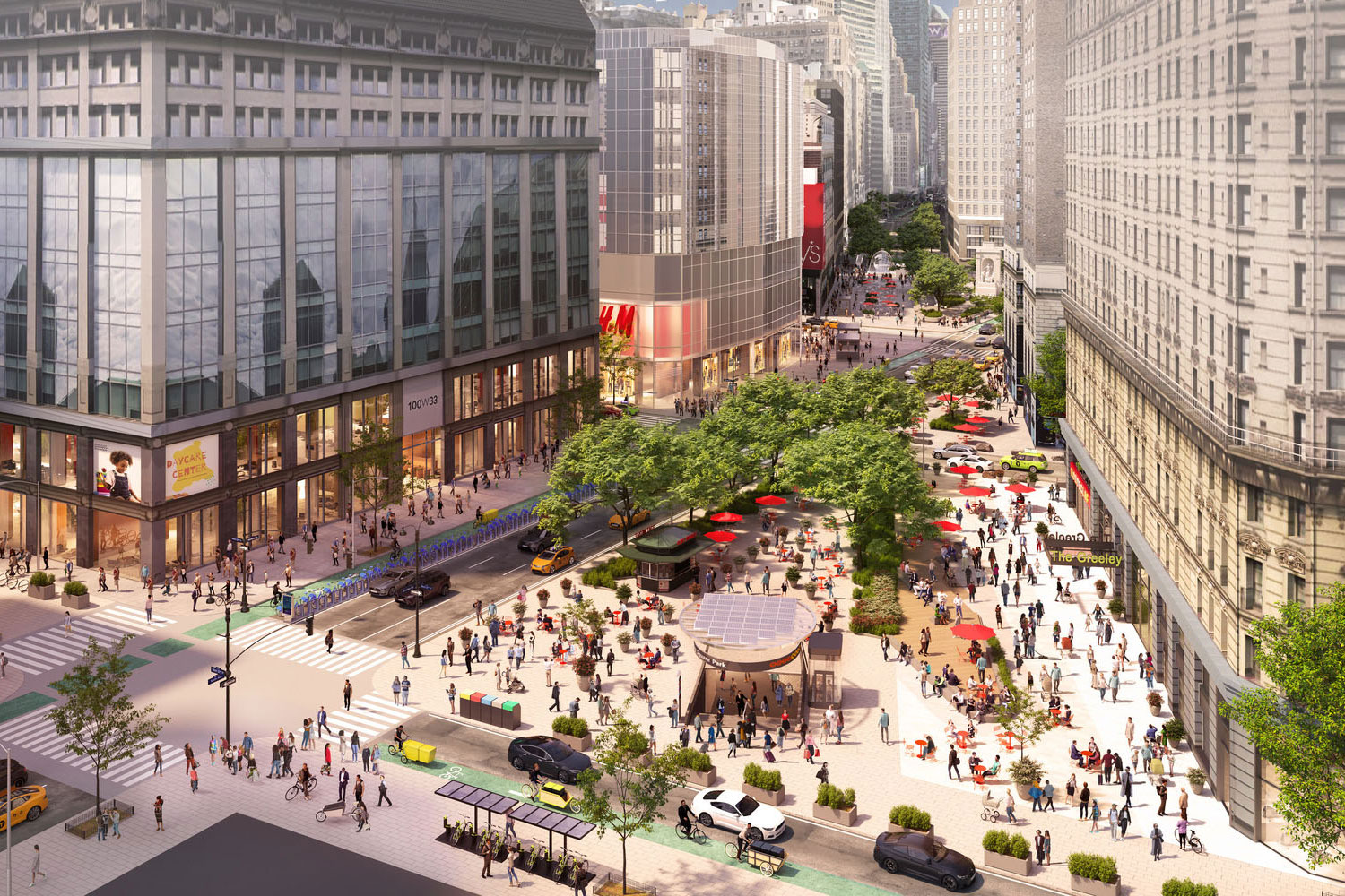 NYC Adds Bike Lanes and Pedestrian Plazas to Reclaim Space From