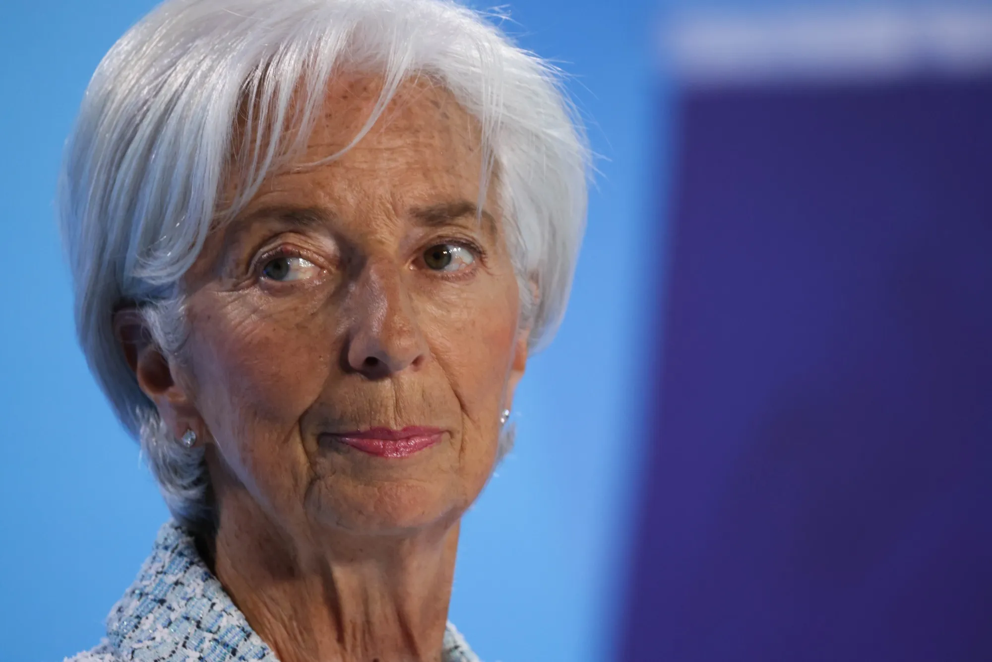 Christine Lagarde, president of the European Central Bank, after the ECB lowered borrowing costs on Thursday.