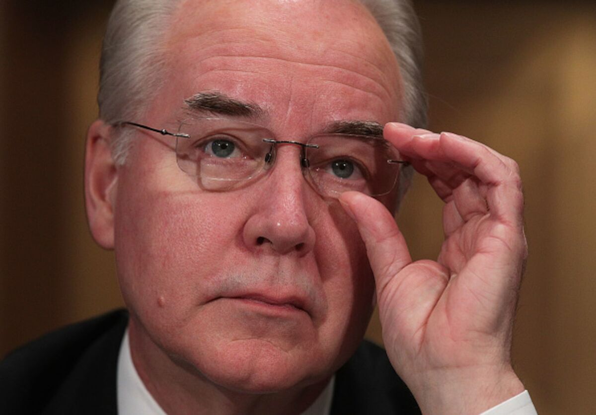 Tom Price's Delayed Ethical Epiphany Bloomberg
