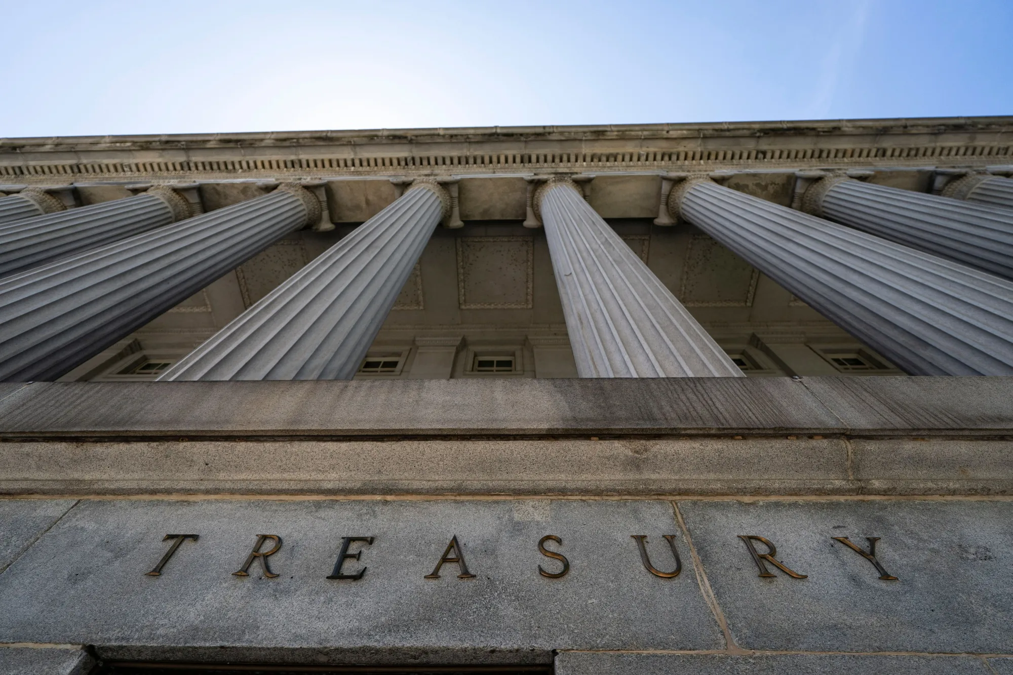 The US Treasury Department in Washington, DC.