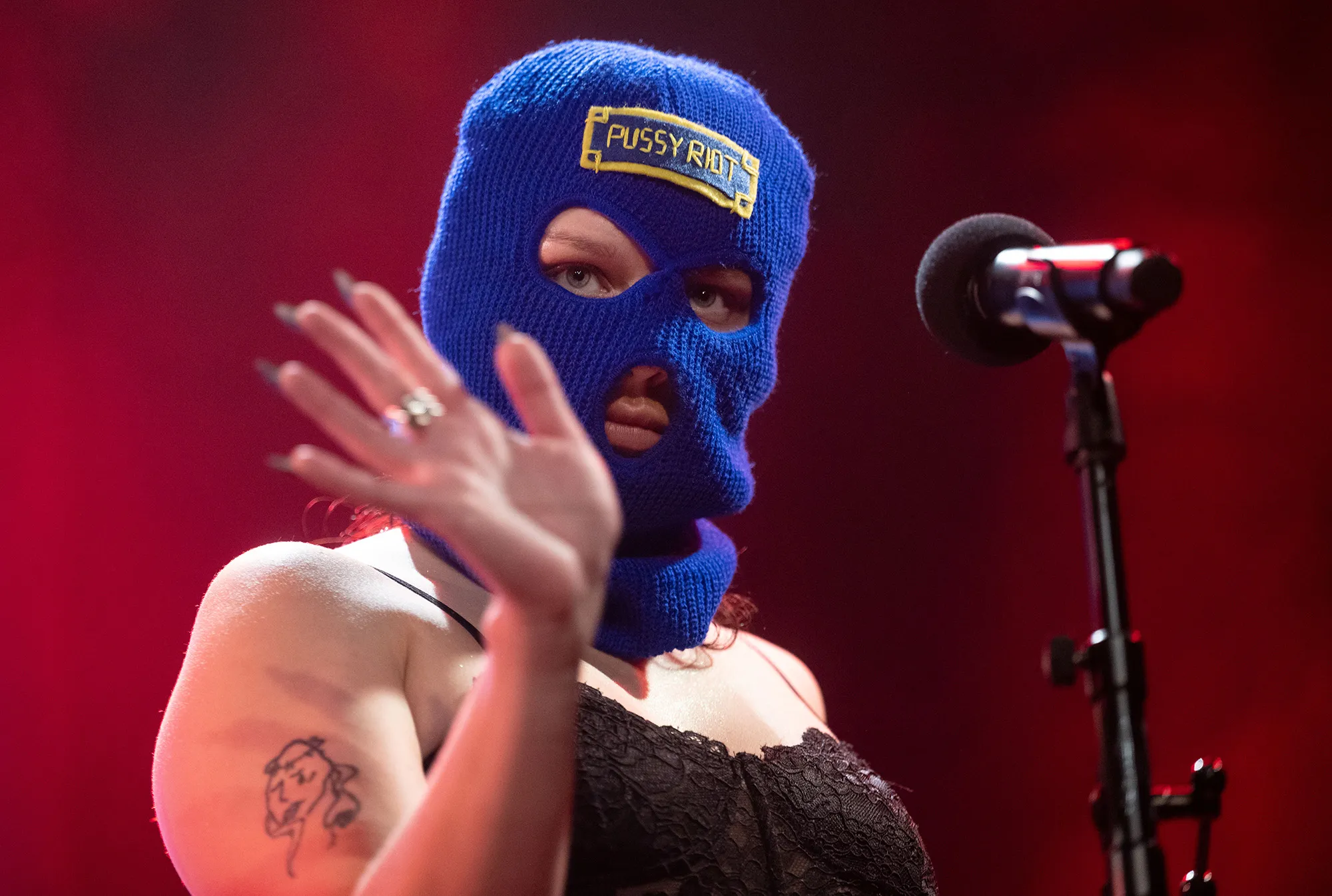 A concert by Pussy Riot&nbsp;in Stuttgart, Germany in May.