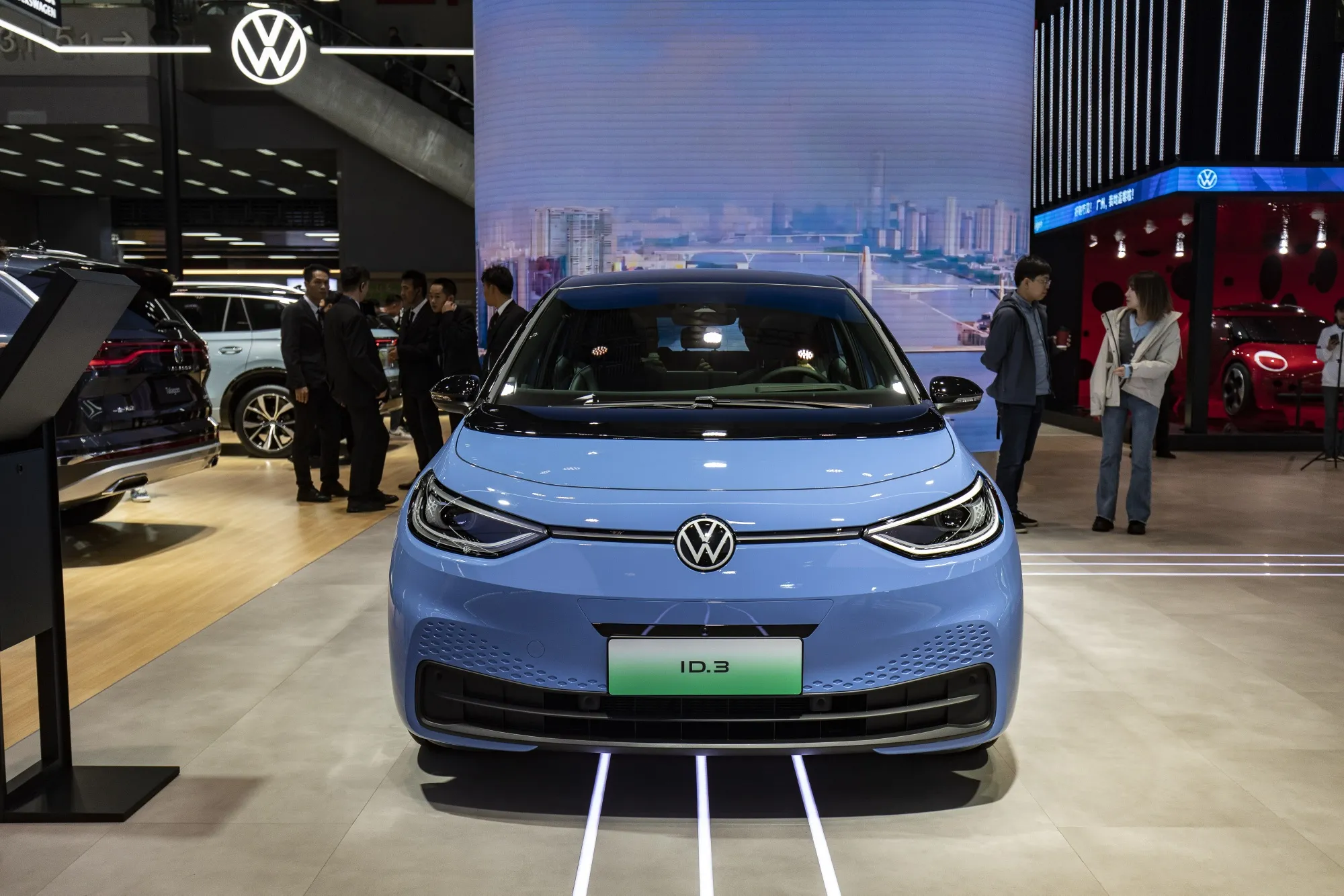 A Volkswagen AG ID 3 electric vehicle.