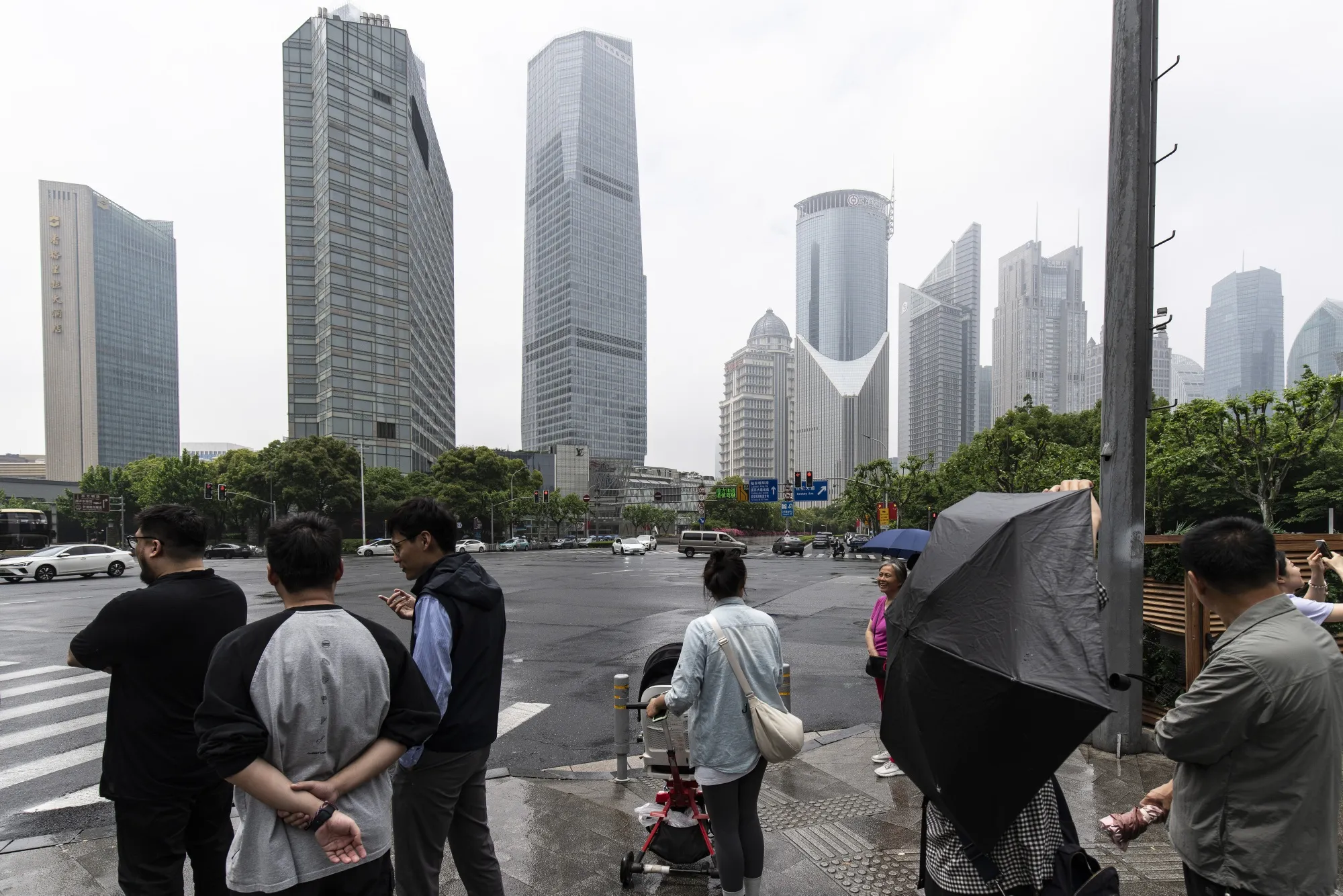 Pudong's Lujiazui Financial District in Shanghai.