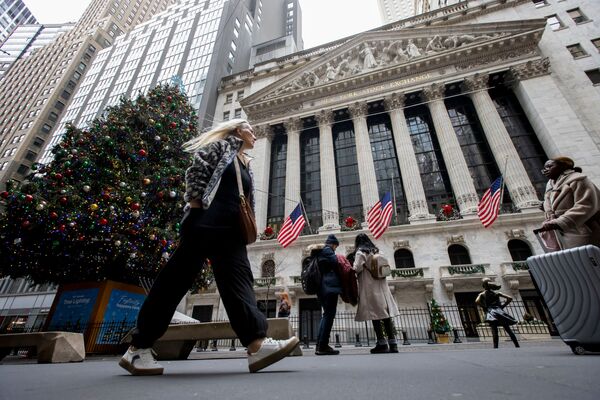 The New York Stock Exchange (NYSE) in New York, US, on Monday, Dec. 9, 2024. 