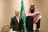 SoftBank CEO Masayoshi Son Signs Solar Project Agreement With Saudi Arabia Crown Prince Mohammed bin Salman