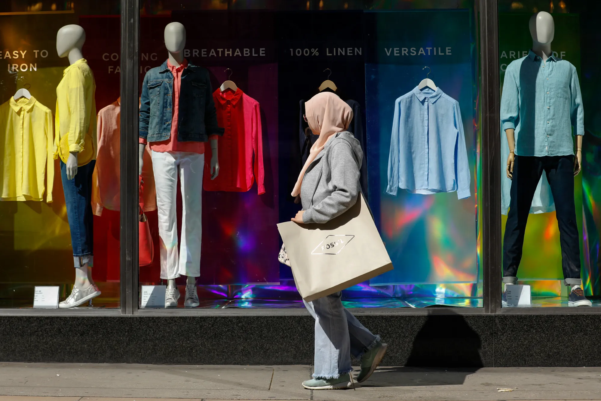 Shoppers On Oxford Street As U.K. Consumer Spending Cools