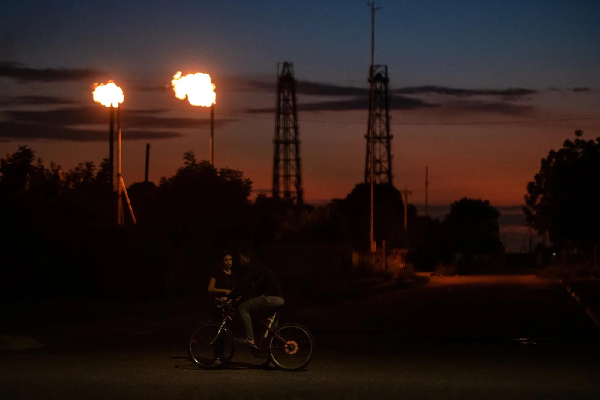 An oil refinery in Cabimas, Venezuela.