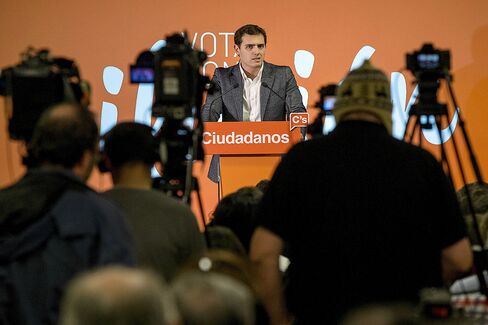 Ciudadanos Leader Albert Rivera Pre Election Rally