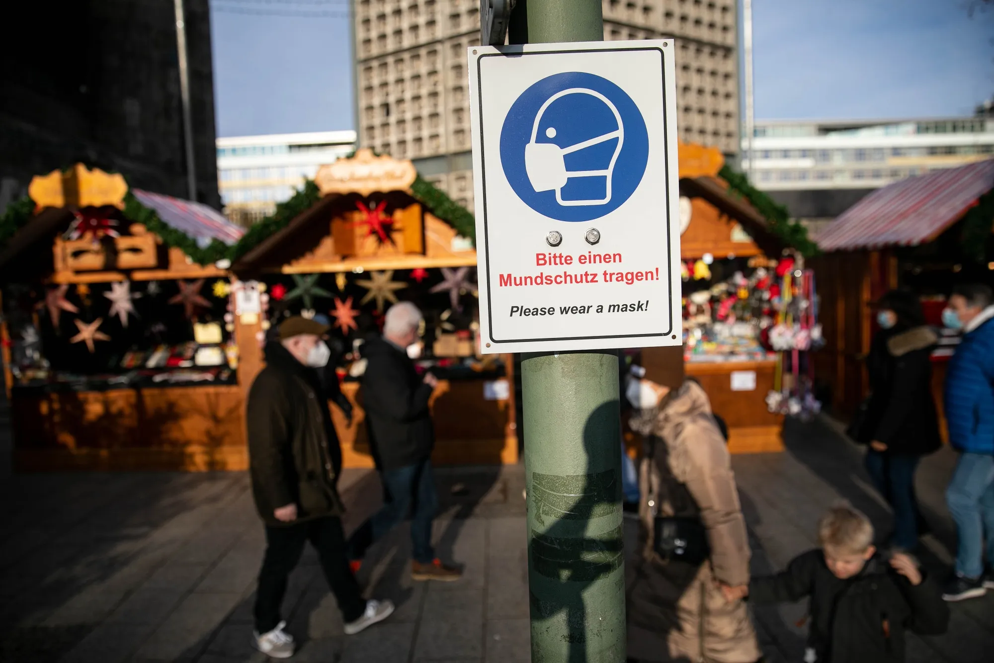 A&nbsp;Christmas market on Kurfrstendamm, in Berlin, on&nbsp;Nov. 26.&nbsp;
