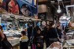 Shoppers at the Central Market in Santiago, Chile.