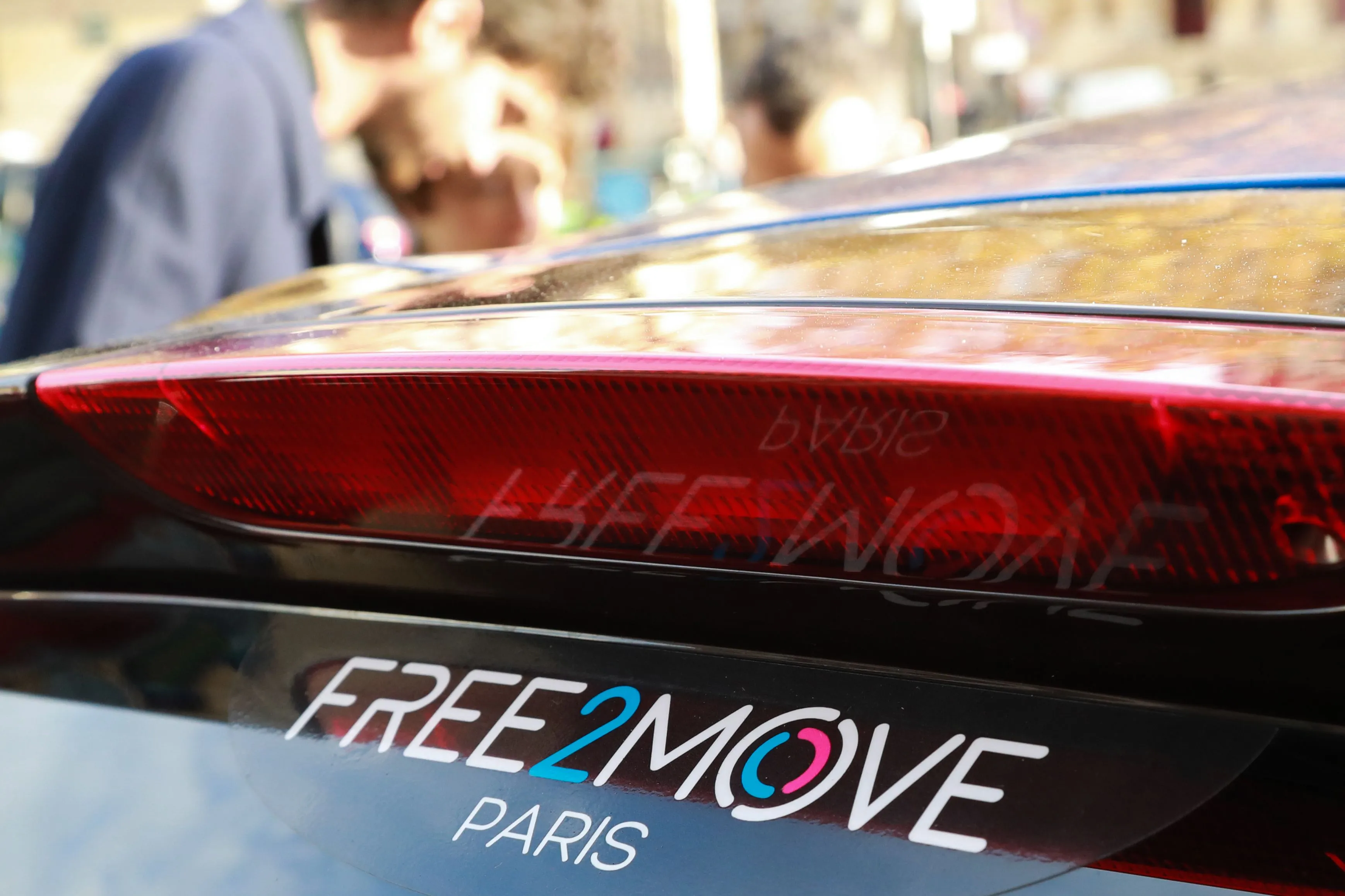 A logo of the electric car pick-up service Free2Move.