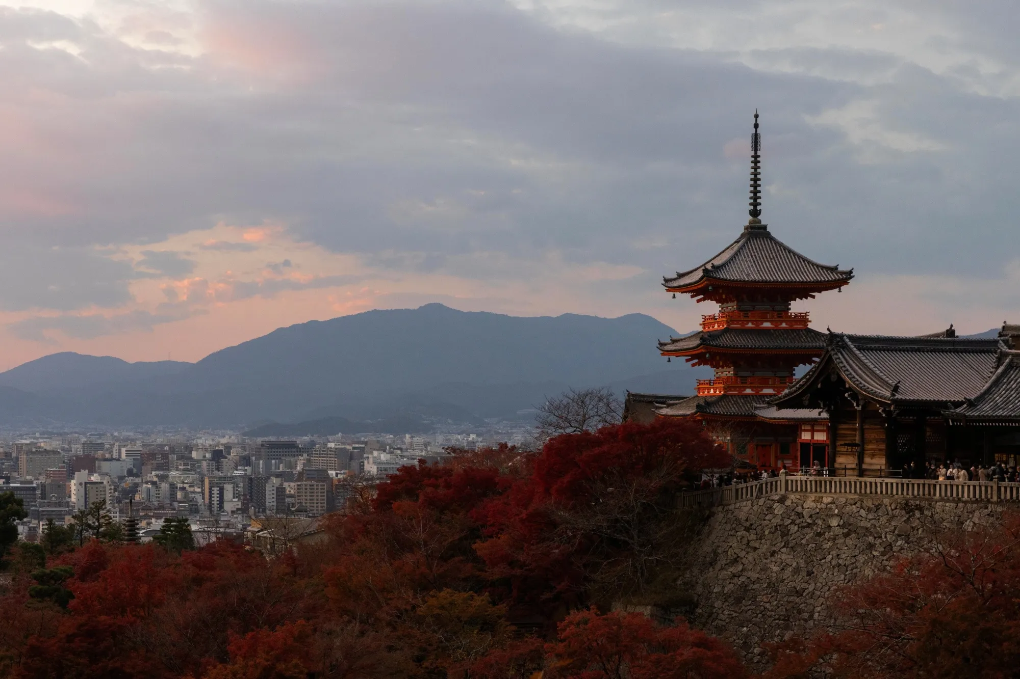 City of Kyoto and Kiyomizudera.&nbsp;