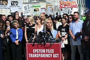 Epstein Abuse Survivors Join Lawmakers For News Conference On Capitol Hill