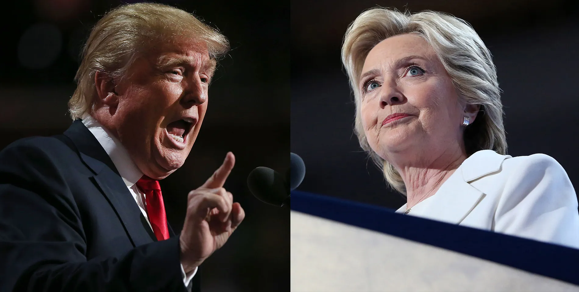 Donald Trump and Hillary Clinton.
