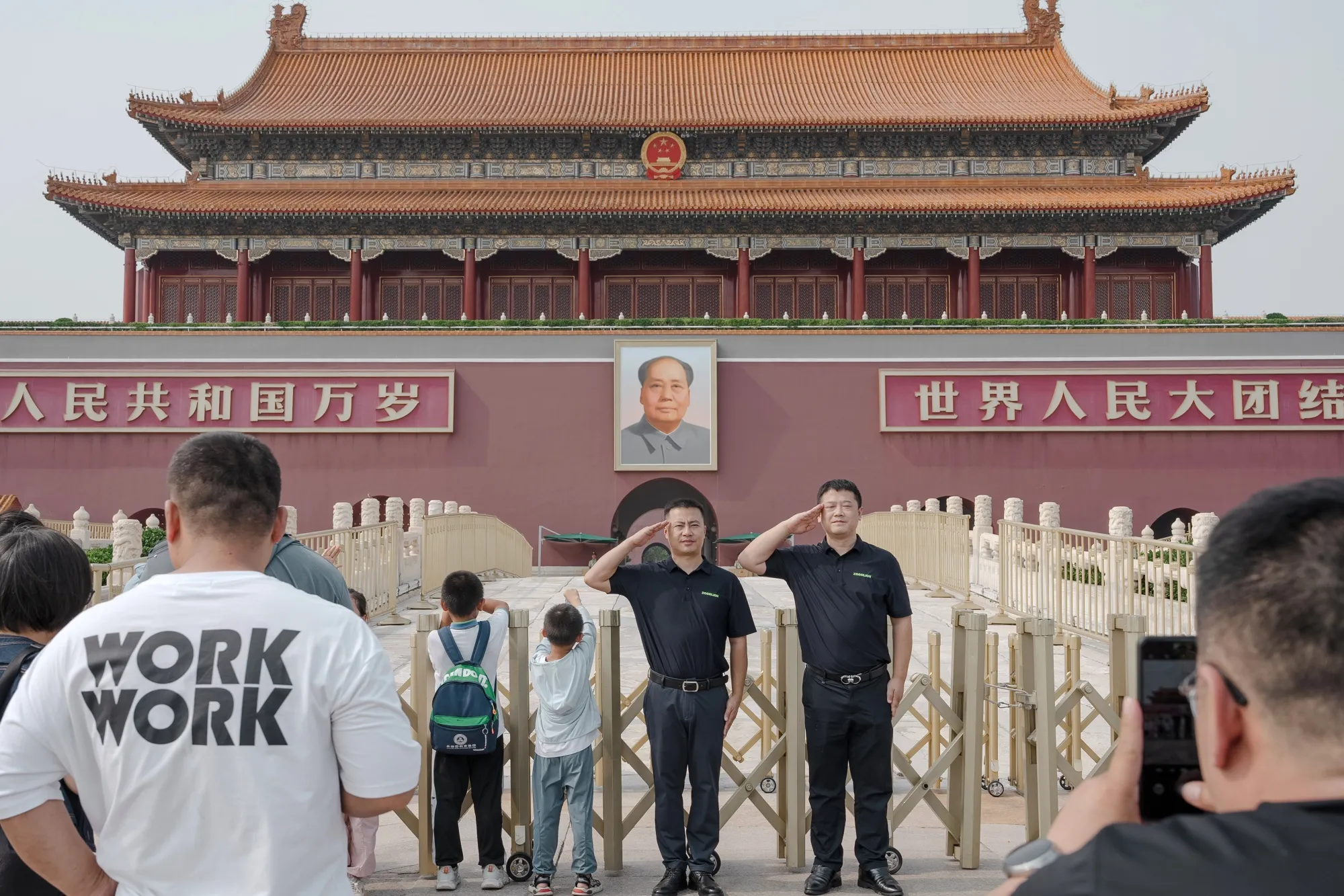 Visitors salute in front of the&nbsp;portrait of former Chinese leader Mao Zedong at Tiananmen Square in Beijing this week. The&nbsp;Third Plenum, set for July 15-18, is one of the most important political meetings of the Chinese Communist Party. It’s expected to set the policy course for the next five years.