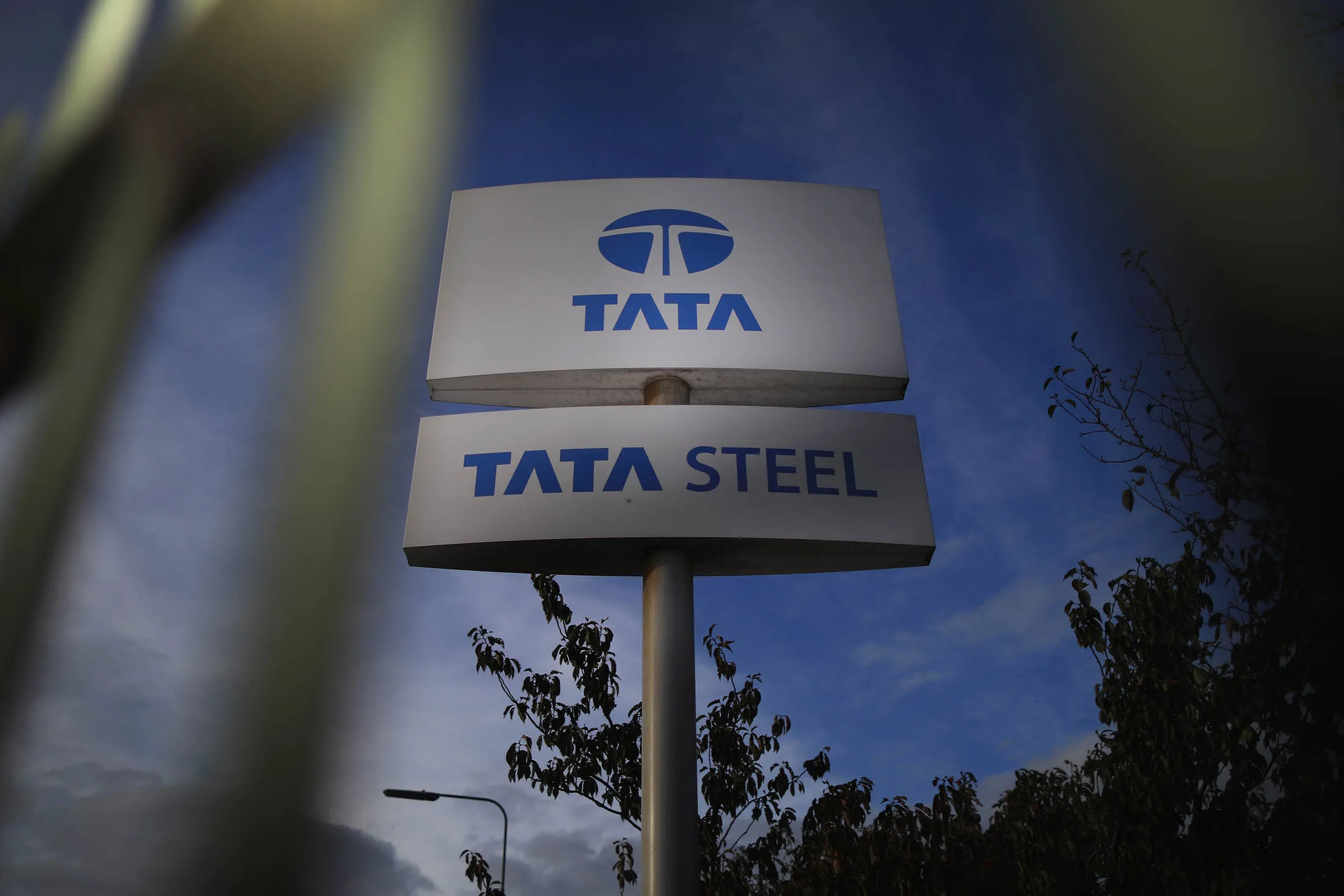SCUNTHORPE, ENGLAND - OCTOBER 19: A view of signage outside the Tata Steel processing plant at Scunthorpe which may make 1200 workers redundant on October 19, 2015 in Scunthorpe, England. Up to one in three workers at the Lincolnshire steel mill could lose their jobs alongside workers at other plants in Scotland. Tata Steel UK is due to announce the Scunthorpe job losses this week.

