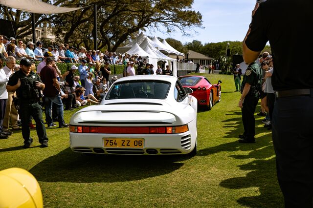 A Porsche at the Amelia concours.