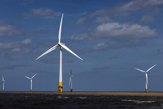 The Scroby Sands Offshore Wind Farm As UK Plans New Energy Law