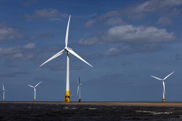 The Scroby Sands Offshore Wind Farm As UK Plans New Energy Law