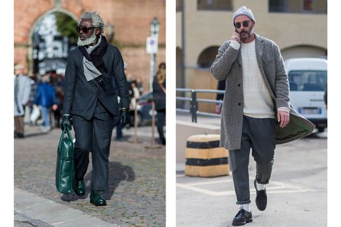 Street scenes Jan. 12, 2016, at Pitti Uomo 89.