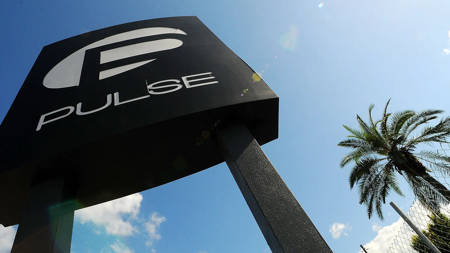 A view of the Pulse Nightclub sign on June 21, 2016, in Orlando, Florida.

