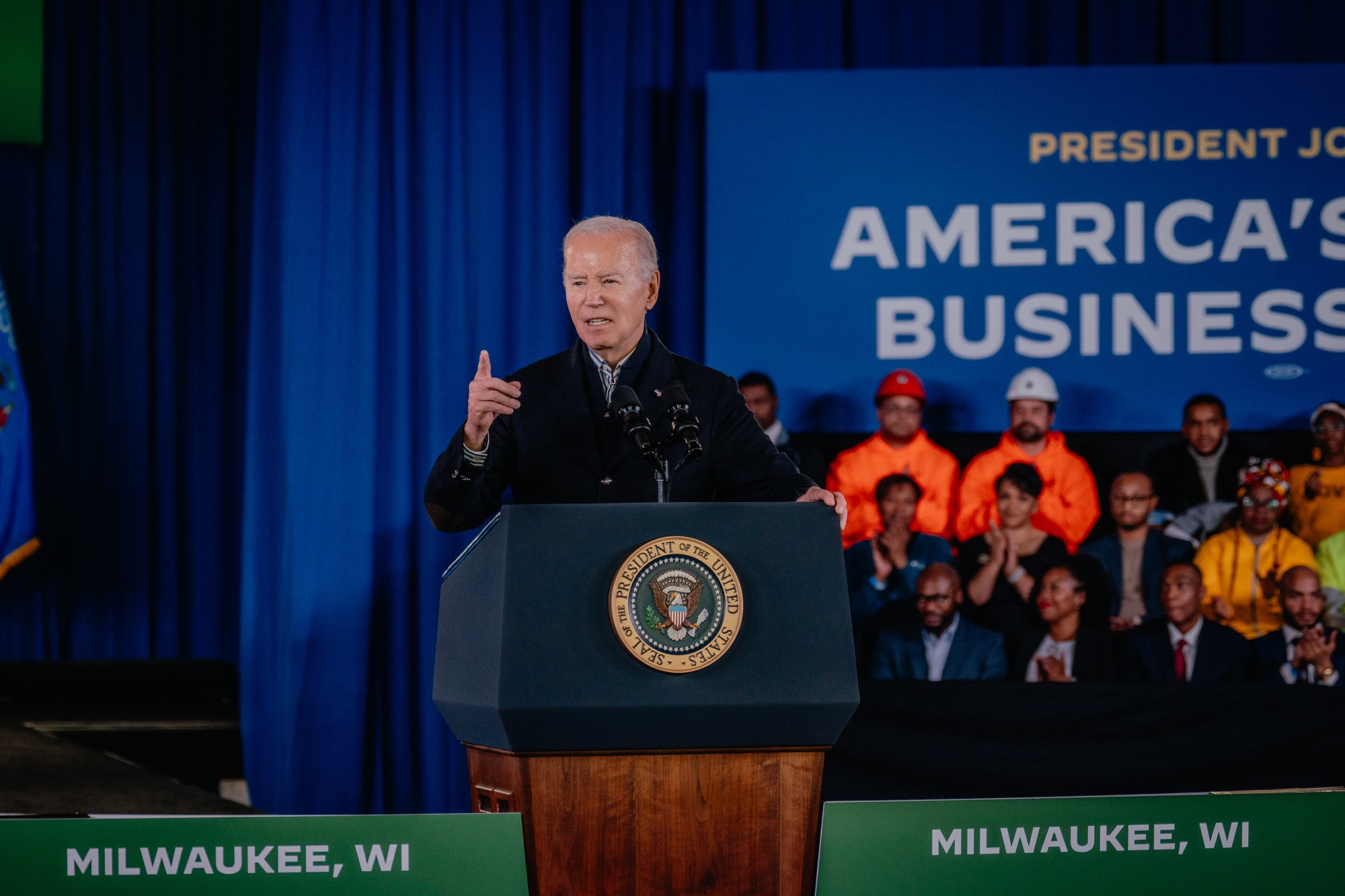 President Joe Biden Touts Public Safety Policy In Visit To Wilkes Barre