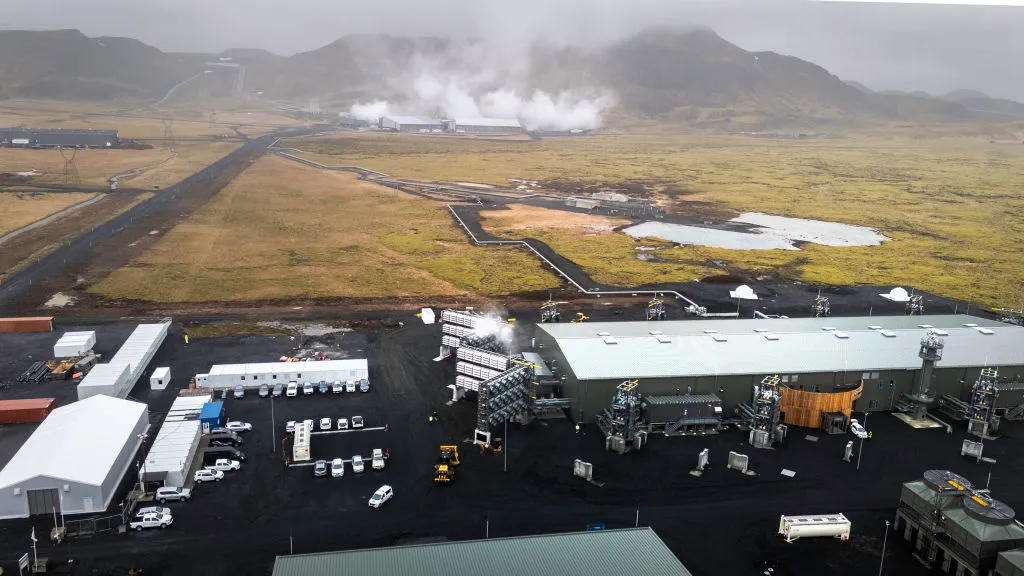 The Mammoth plant in Reykjavik, Iceland, one of the sources of Microsoft’s carbon removal credits.&nbsp;