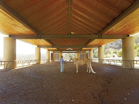 There are four other barns, plus a hay barn, two training arenas and two riding arenas.